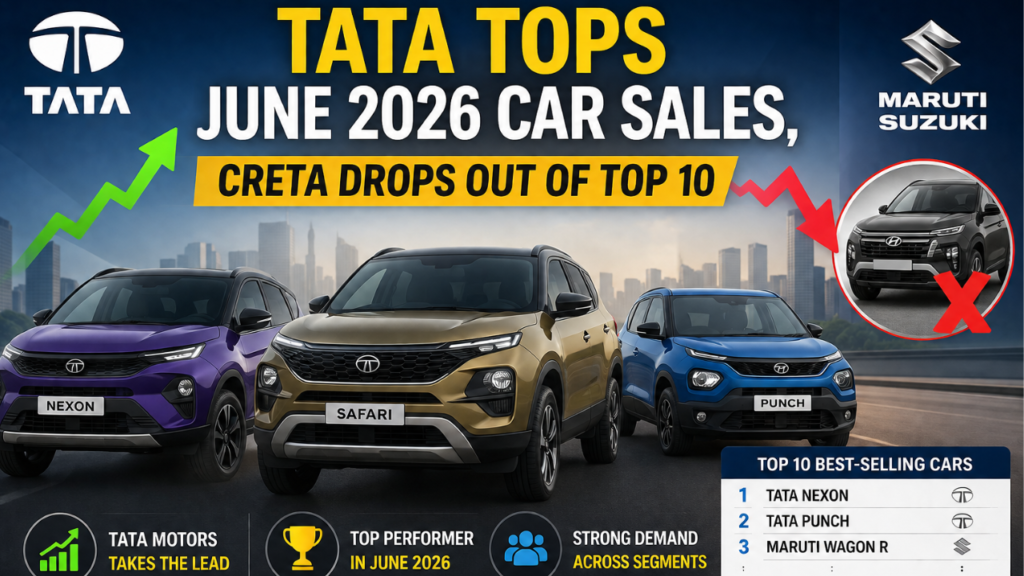 Top Selling Cars of June 2026: Tata Overtakes Maruti